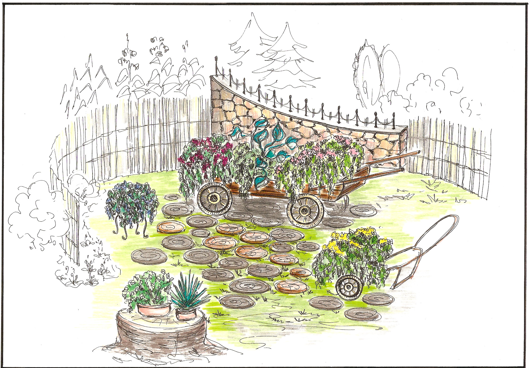 уголок в сельском стиле 2