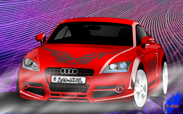 Audi TT конечный вариант с оформлением