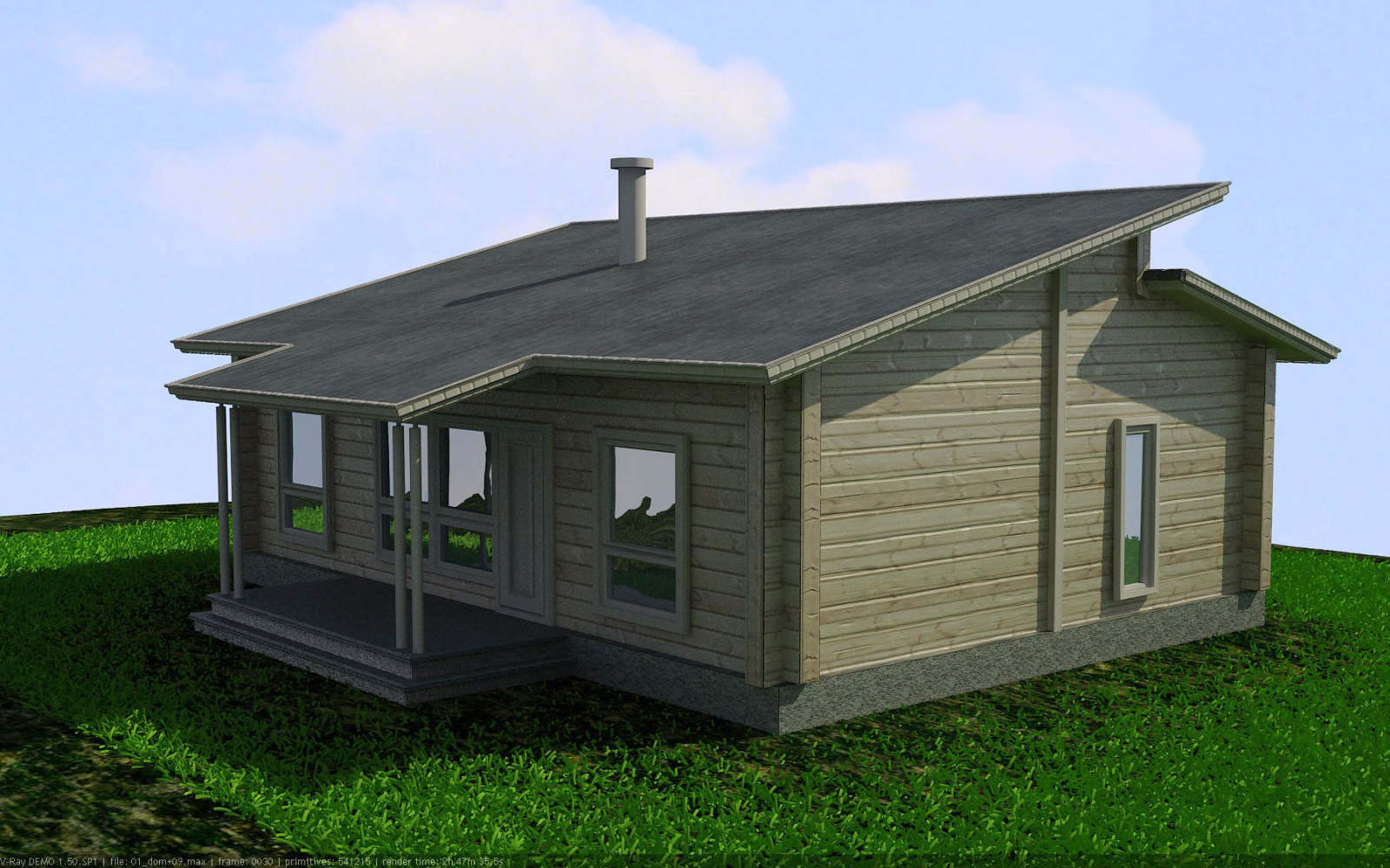 домик из бруса