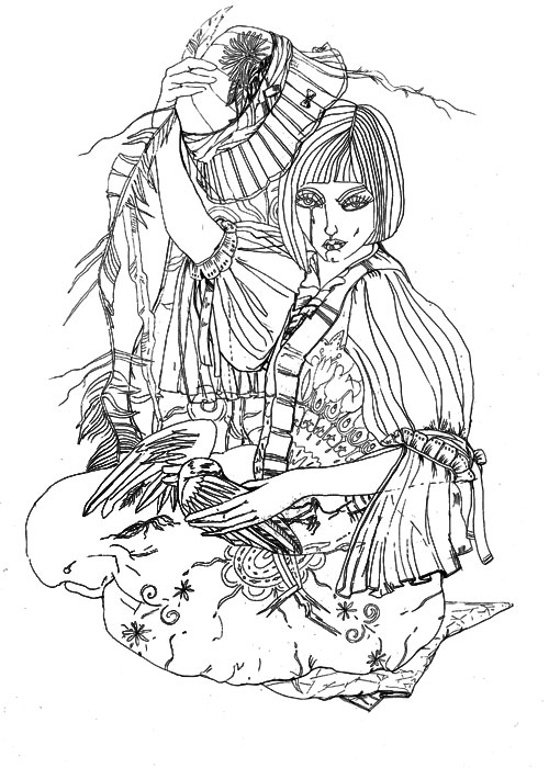 девушка, примеряющая шляпку