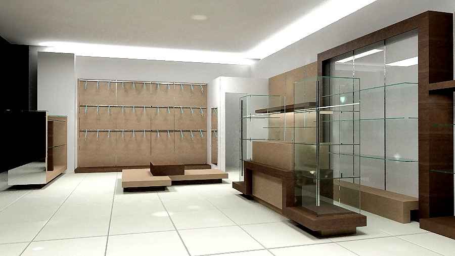 Визуализация интерьера магазина