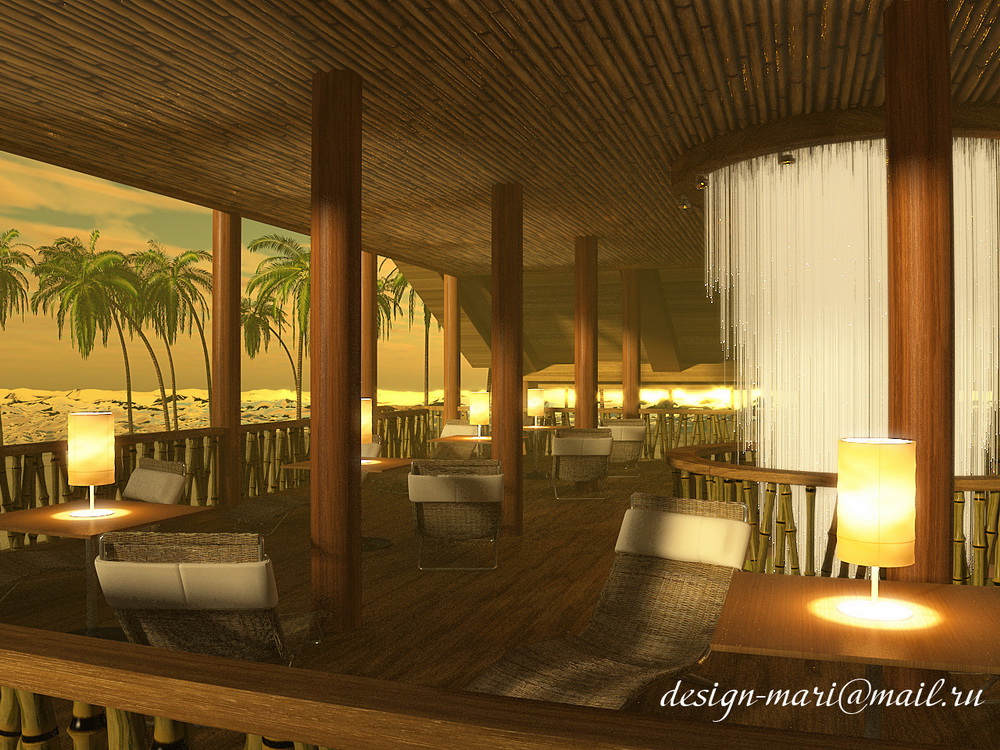 пляжный ресторан в Турции 1