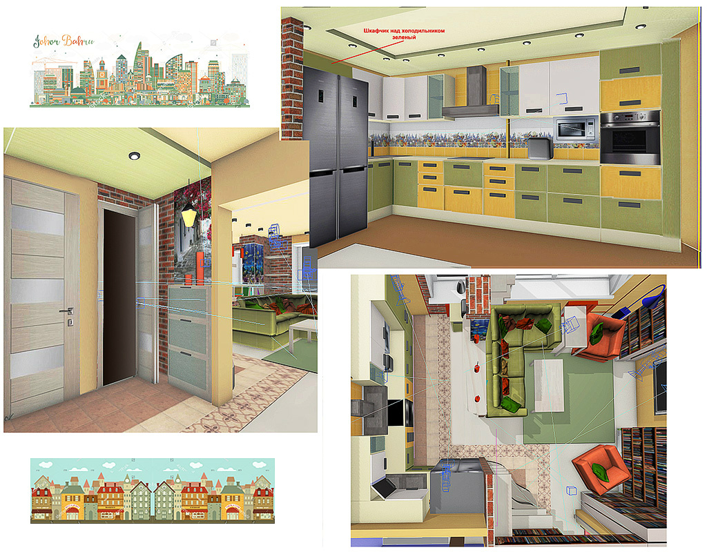 Дизайн-проект четырехкомнатной квартиры