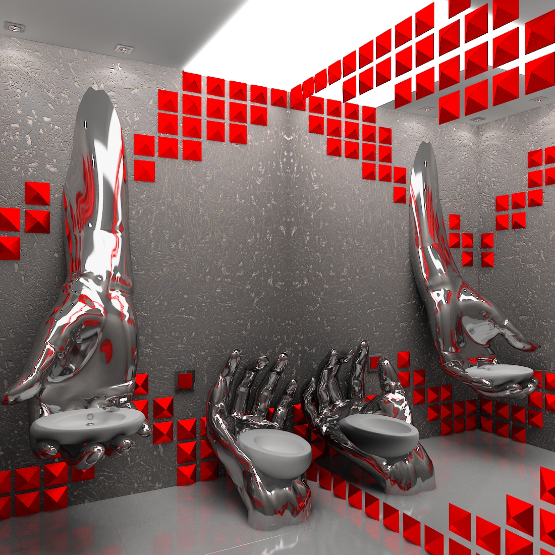 Тренажерный зал в стиле Хай-тек