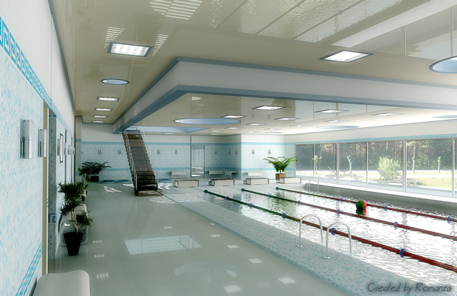 Бассейн в доме отдыха