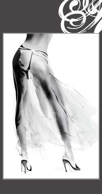 Девушка. Ч/б