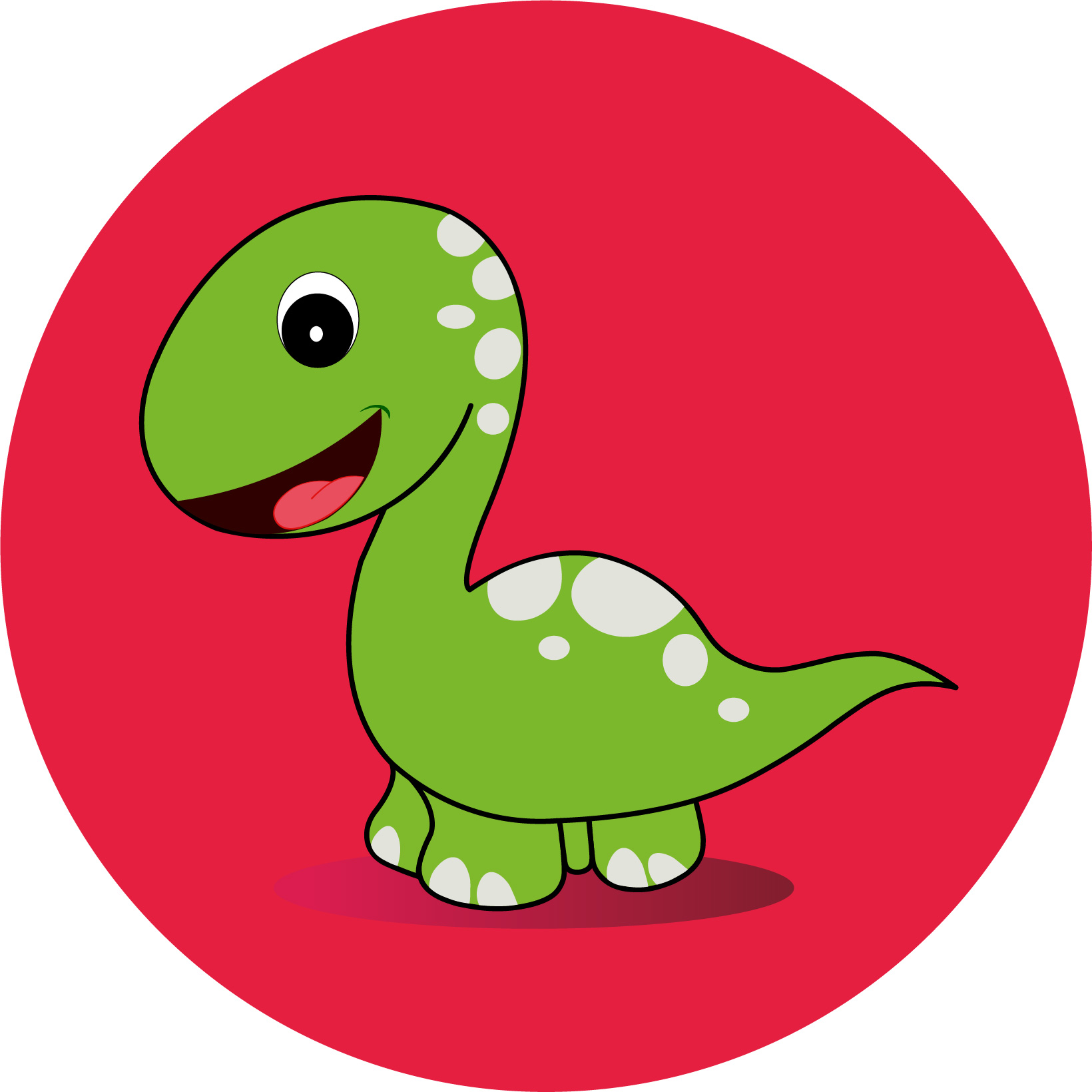 Детская иллюстрация " Динозаврик"