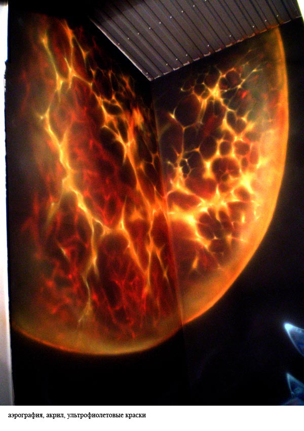 Роспись интерьера аттракциона "Звёздные ивойны"