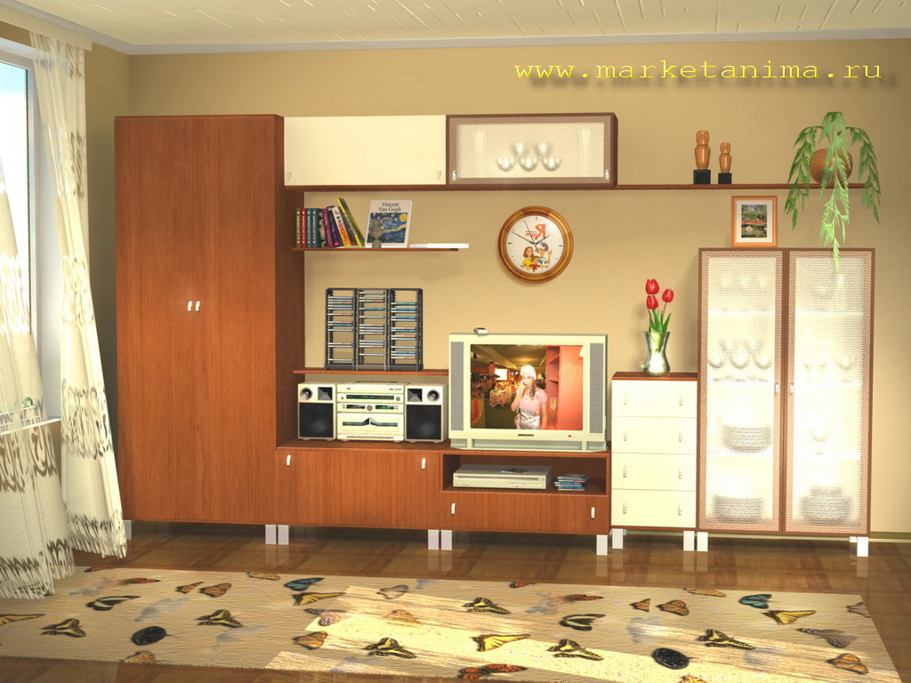 Пример  дизайна интерьера.