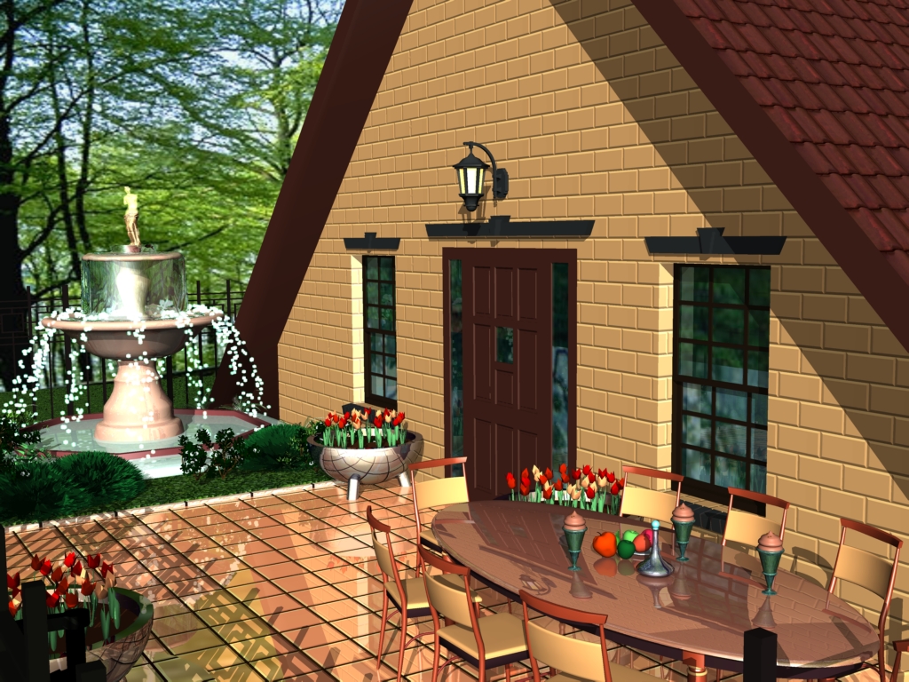 Визуализация коттеджа вар2