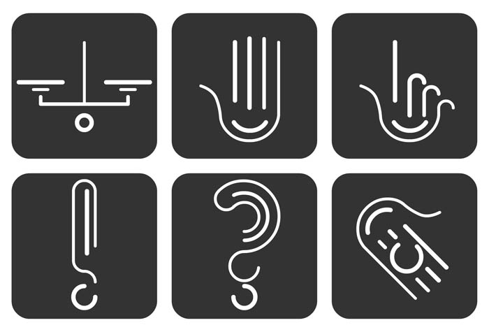 Набор пиктограмм для книг по бухучету фирмы "Знание и дело"