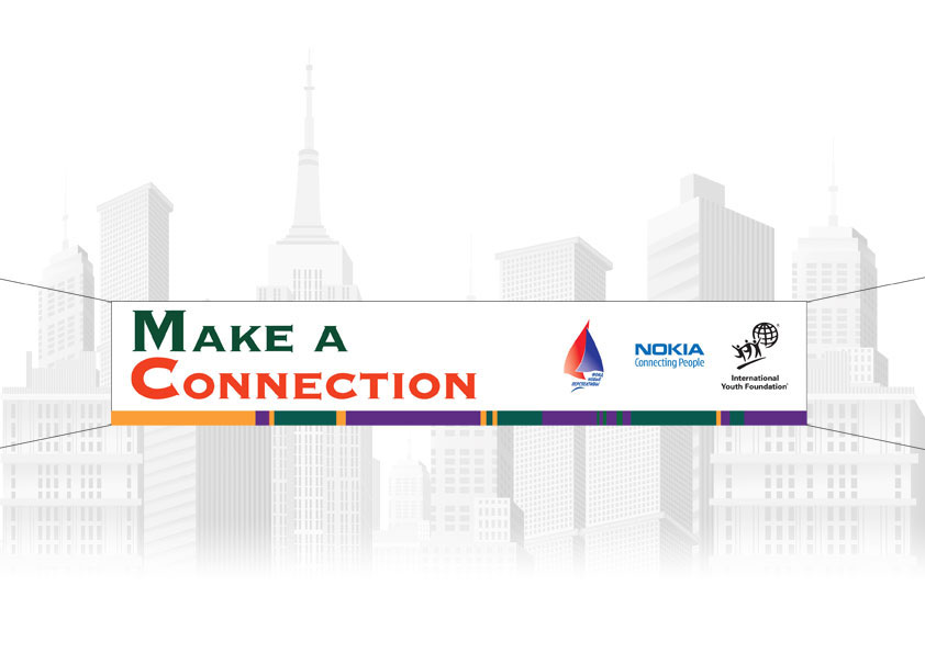 перетяжка для форума "Make a Connecnion"