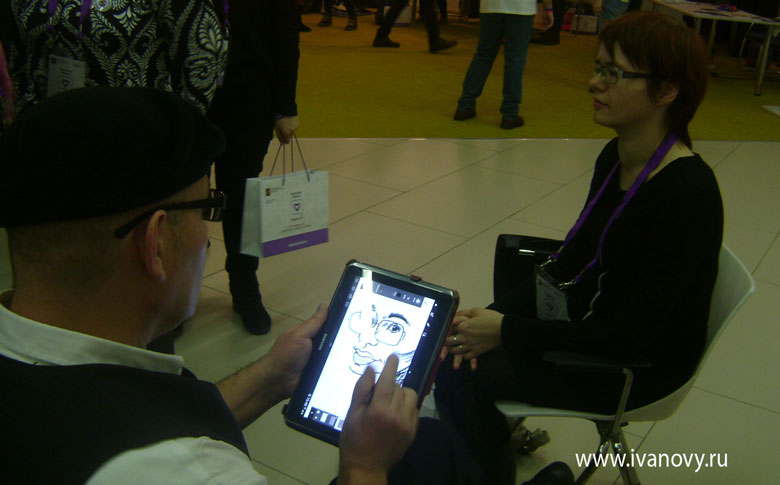  Цифровой шарж на Ай-паде 