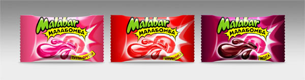 Упаковка жевательной резинки Малабомба