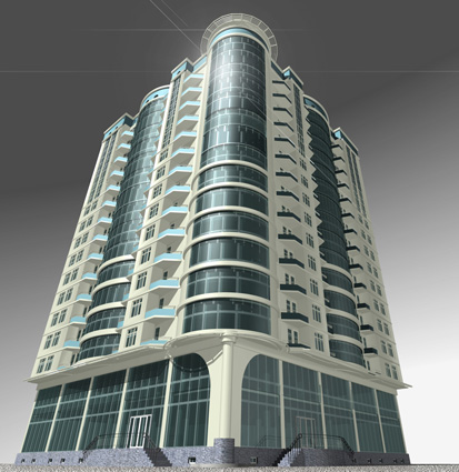 жилой 16 этажный дом