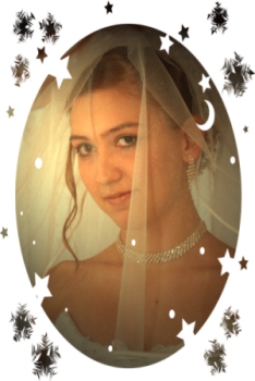 Отредоктированная свадебная фотография