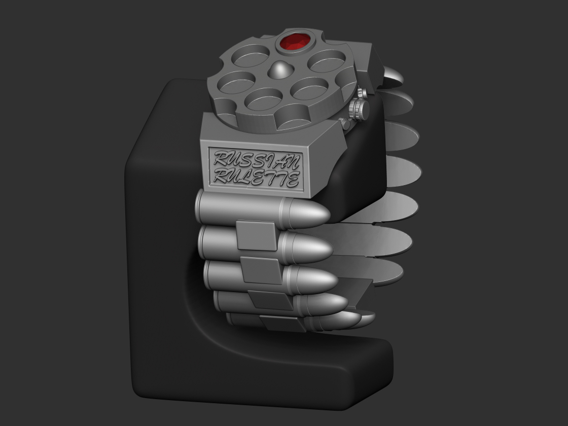 Браслет-часы с крышкой "Русская рулетка"