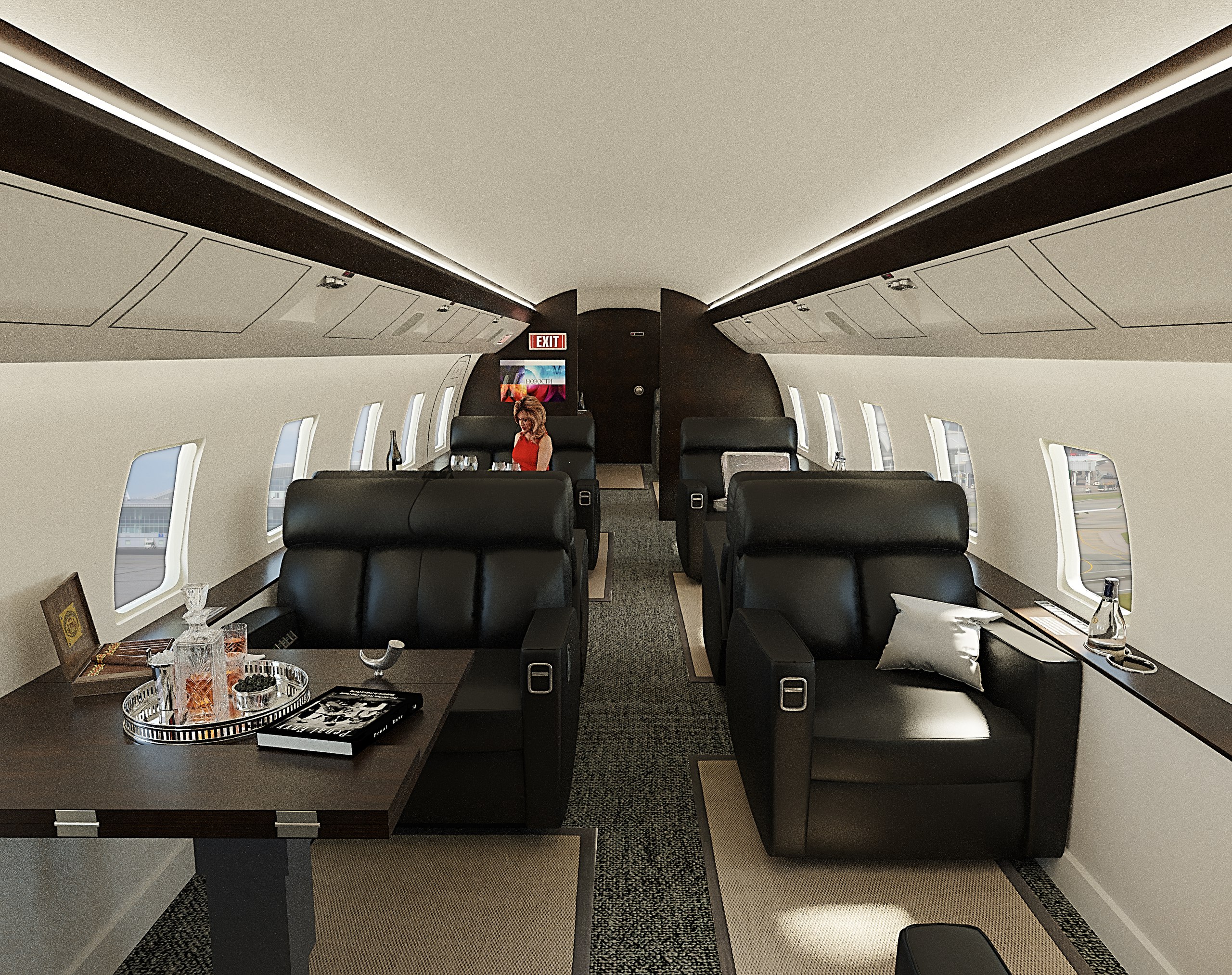 Проект презинтации бизнес-джета Bombardie  Challenger 850 series 807