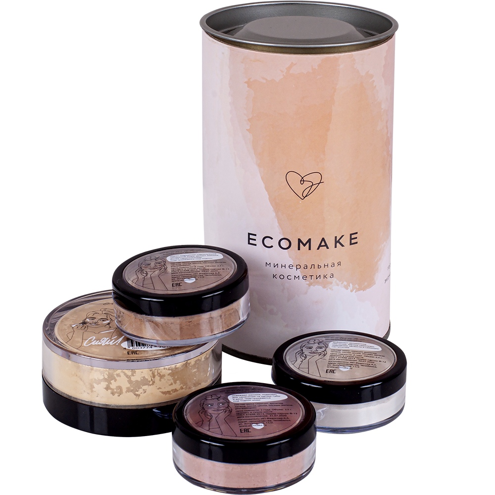 Фотосъемка минеральной косметики для интернет магазина Экомэйк