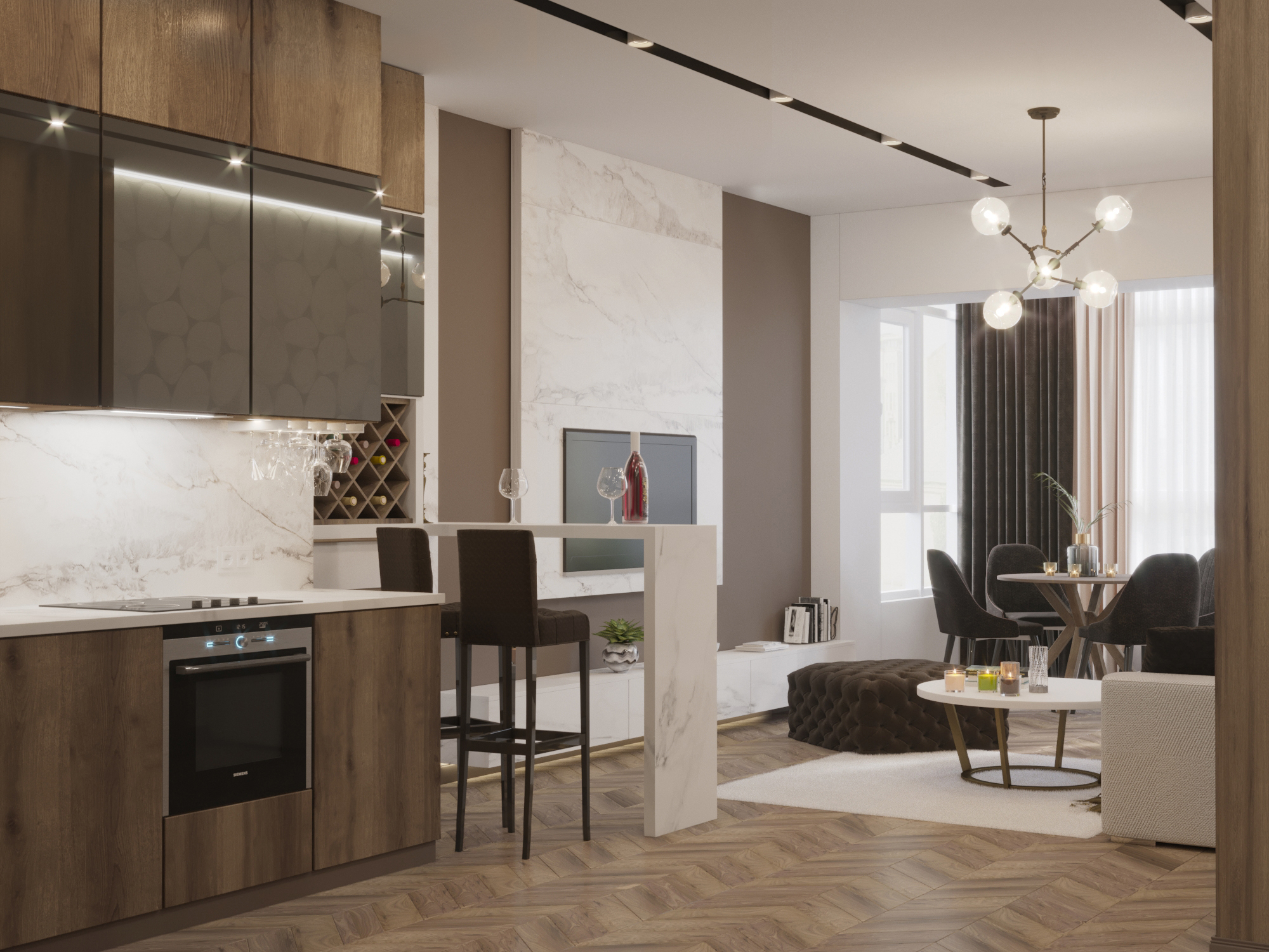 Квартира с кухней-студией 01