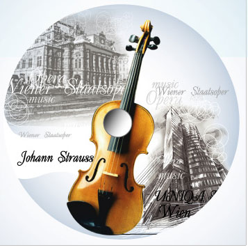 Имиджевый дизайн наклейки для СD