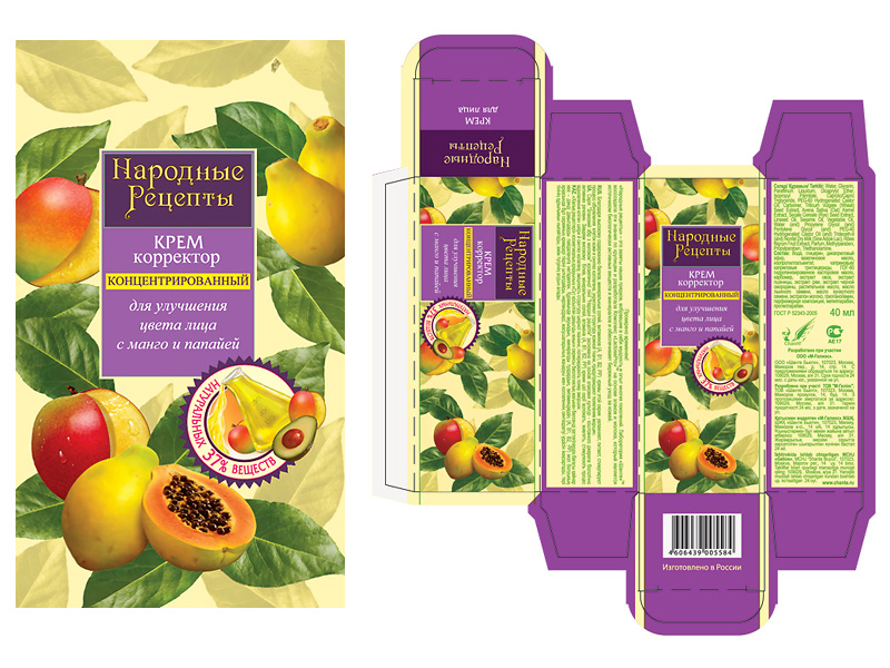 Крем серии "Народные рецепты"