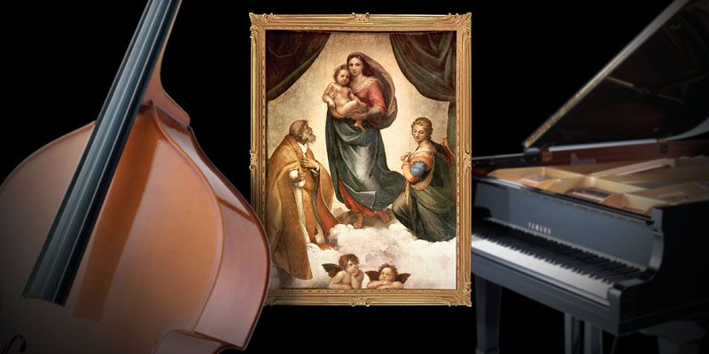 Мадонна и вилоончель и рояль