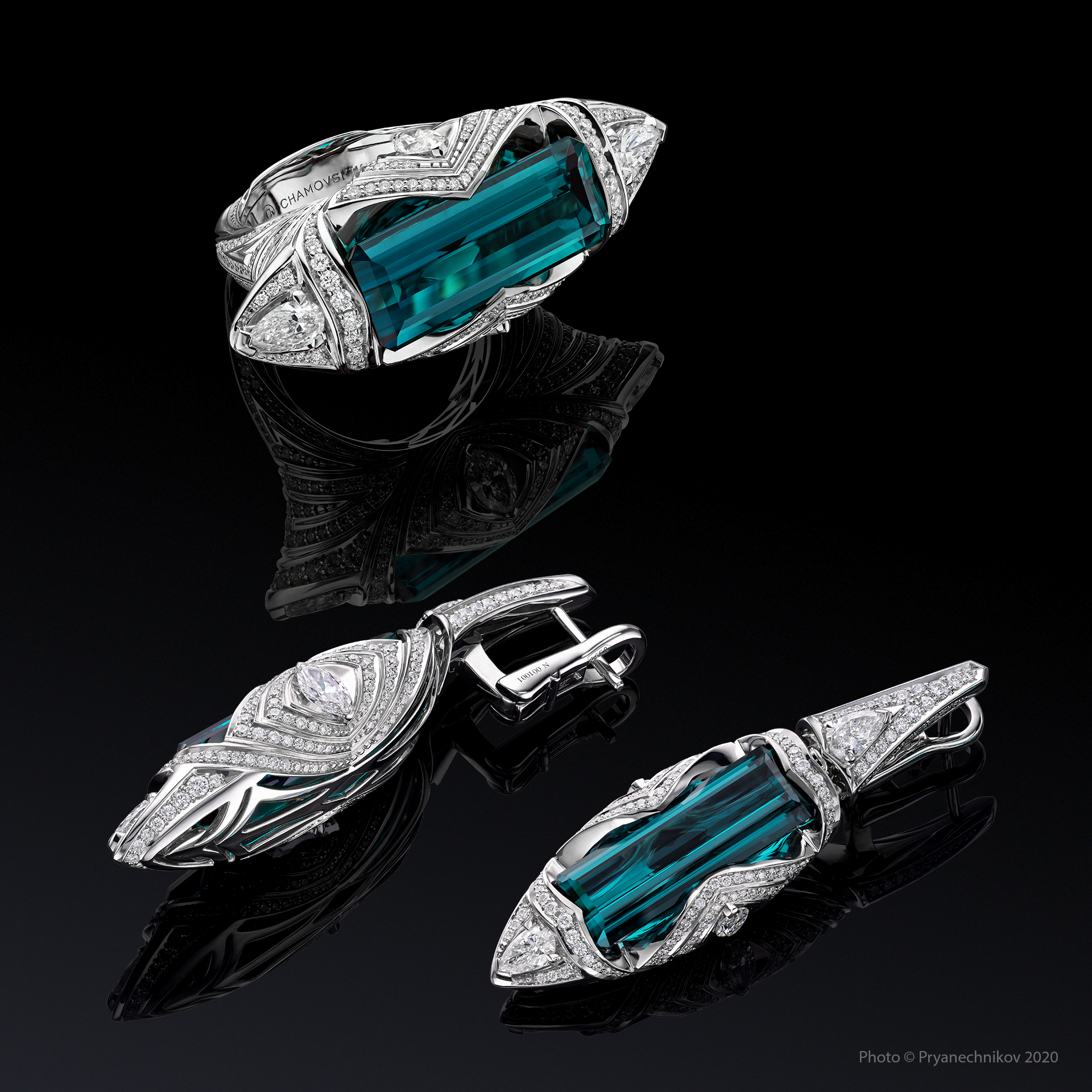 Рекламное фото ювелирных изделий и драгоценных камней. Precious Gems