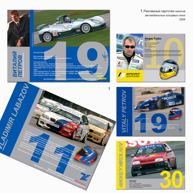 карточки пилотов