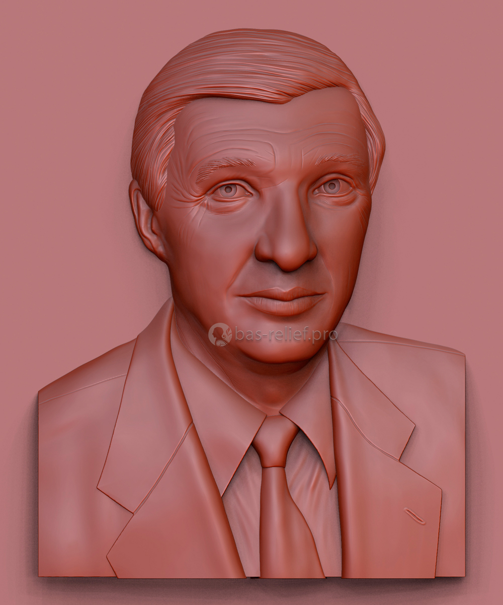 Создание 3Д модели портрета для фрезеровки в камне