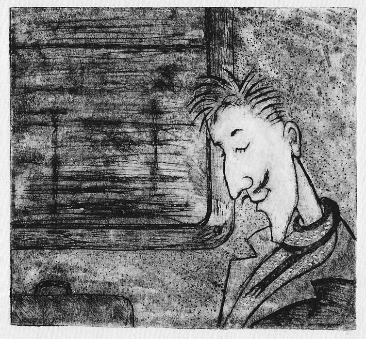 Персонаж - Иностранец (печатная графика)