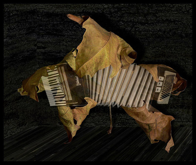 художественная работа "Пиацолла"