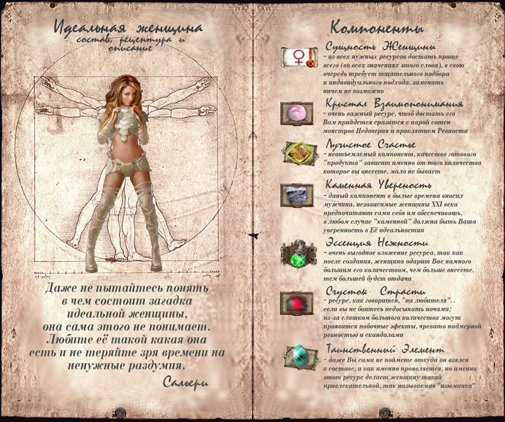 витрувианская женщина