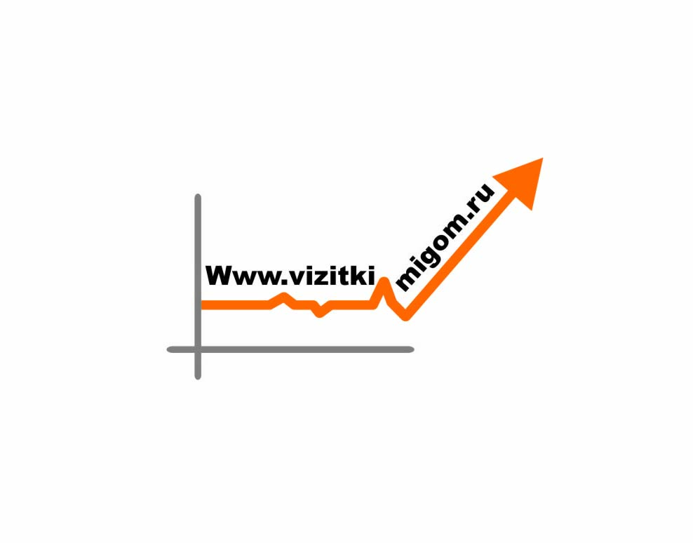 вариант логотипа для сайта ВИЗИТКИ МИГОМ