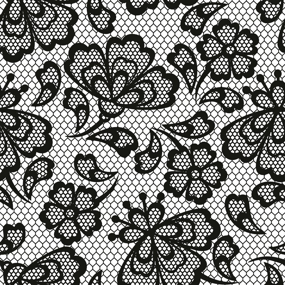 Вектор 100%. Отрисовка паттерна "гипюр"