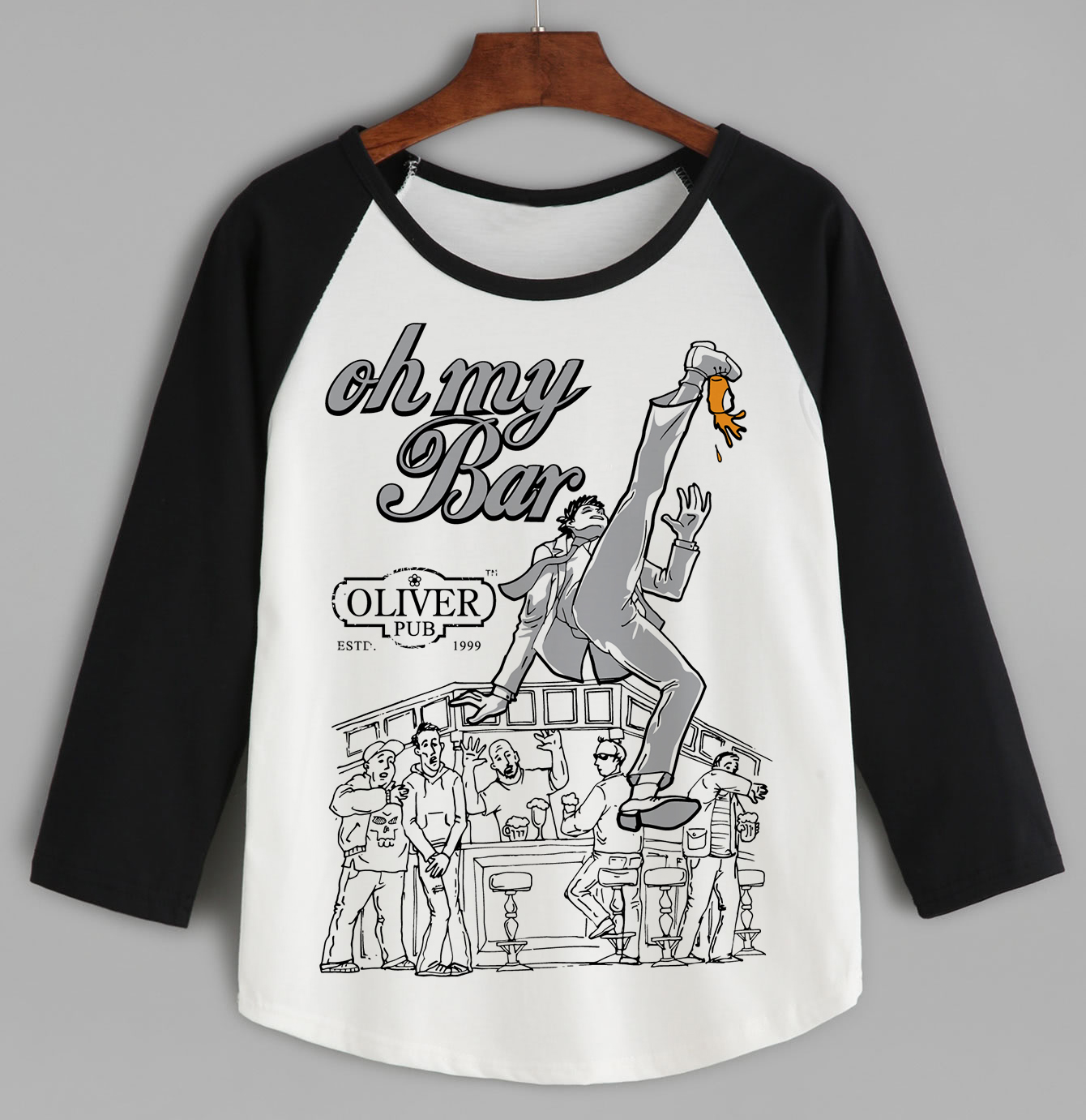 футболка для бара