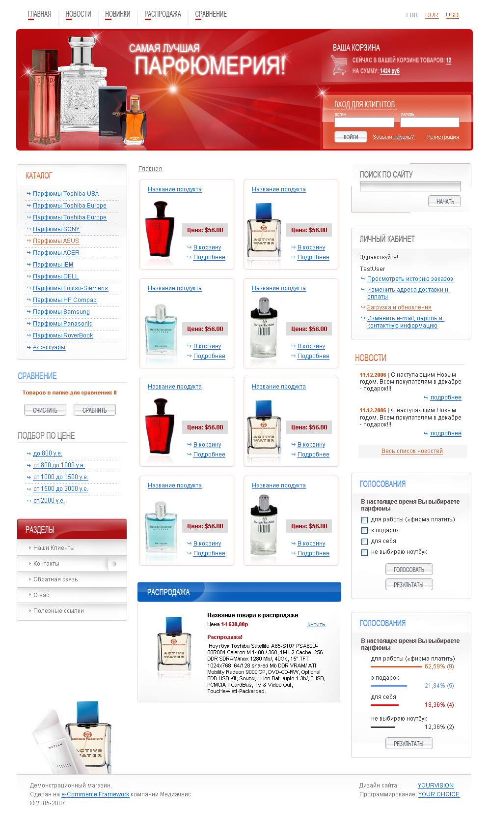 Магазин парфюмерии