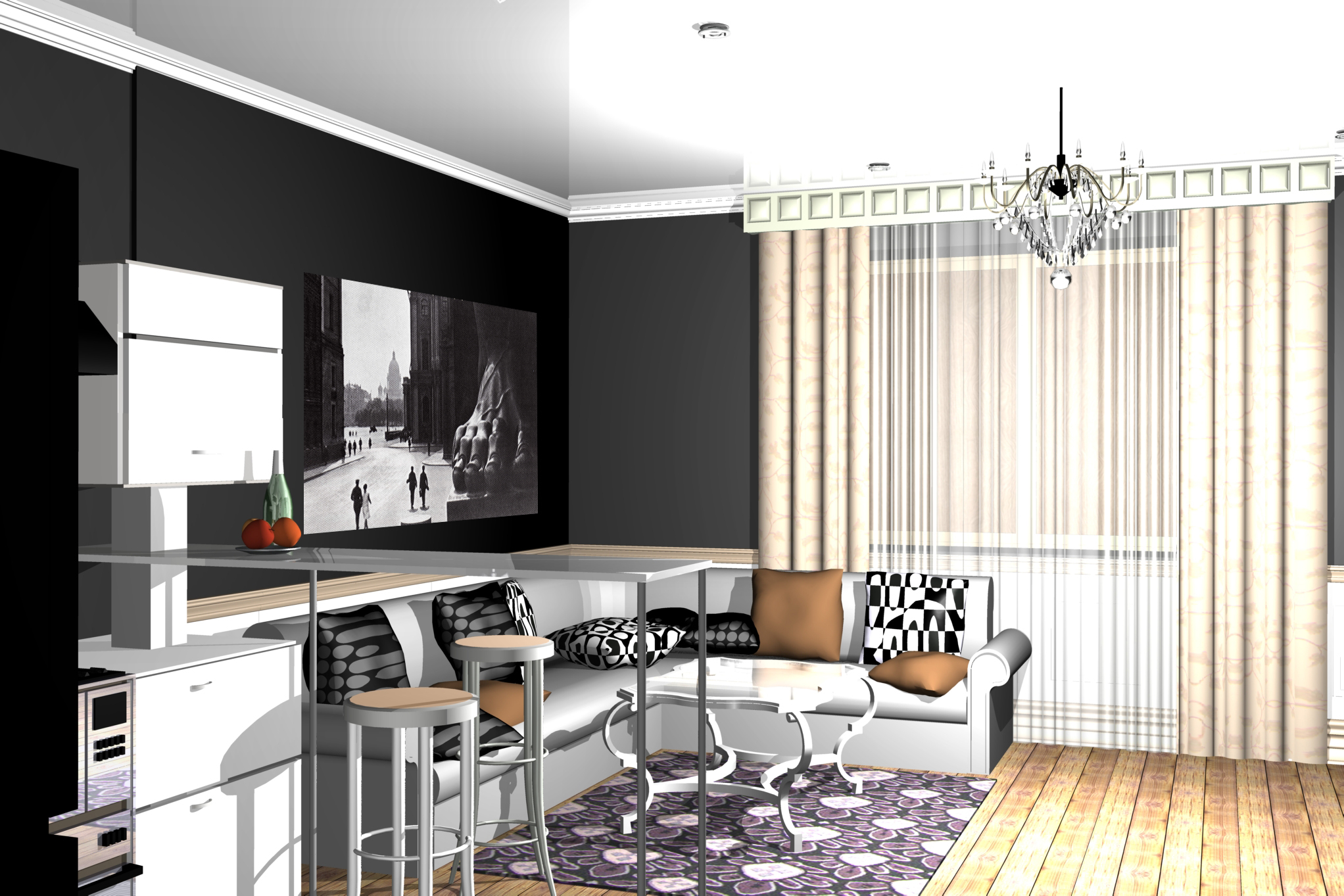 Кухня-гостиная