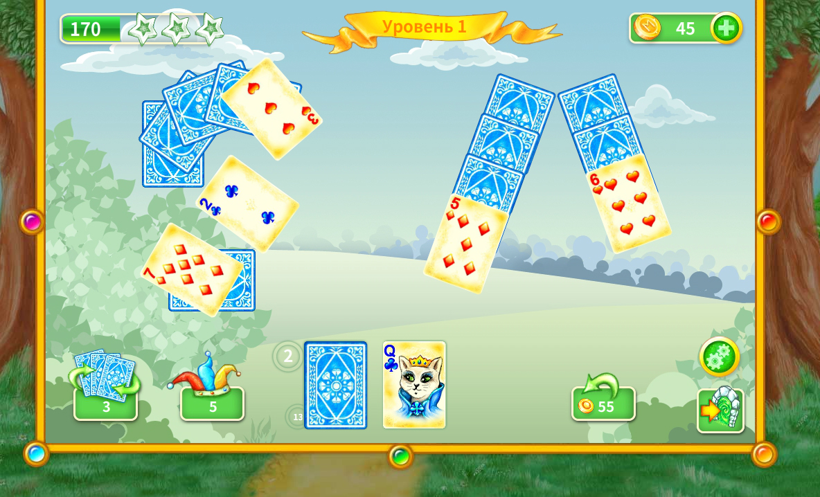 Графика для игры "Мушкетеры - Пасьянсы Пары" (ingame)