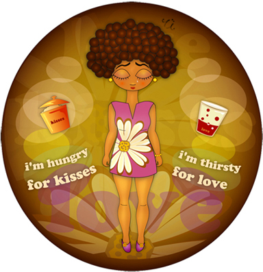 Hungry for kisses, thirsty for love