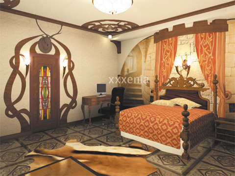 Гостиничный номер в замковом стиле. Mental Ray, 2007
