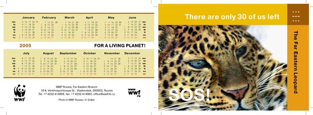 календарик для «WWF»