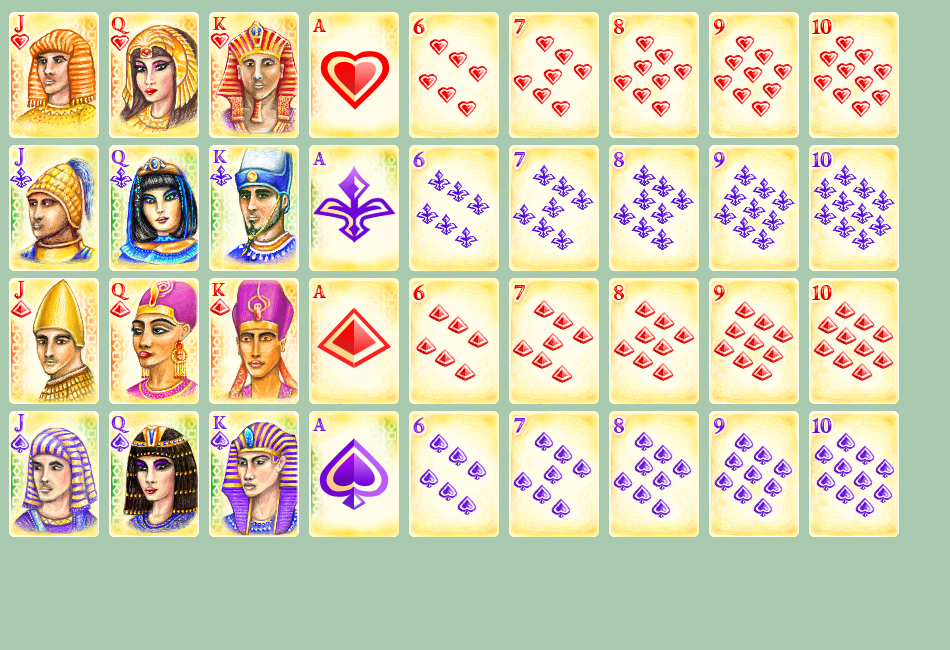 Графика для игры "Пирамиды Египта - пасьянсы" (cards)