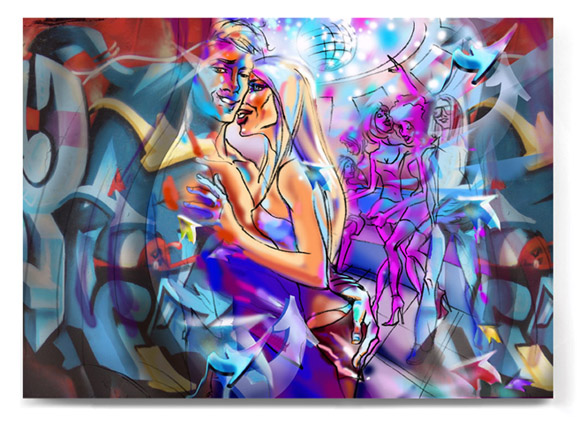 скетч рекламного модуля для "D-fm"