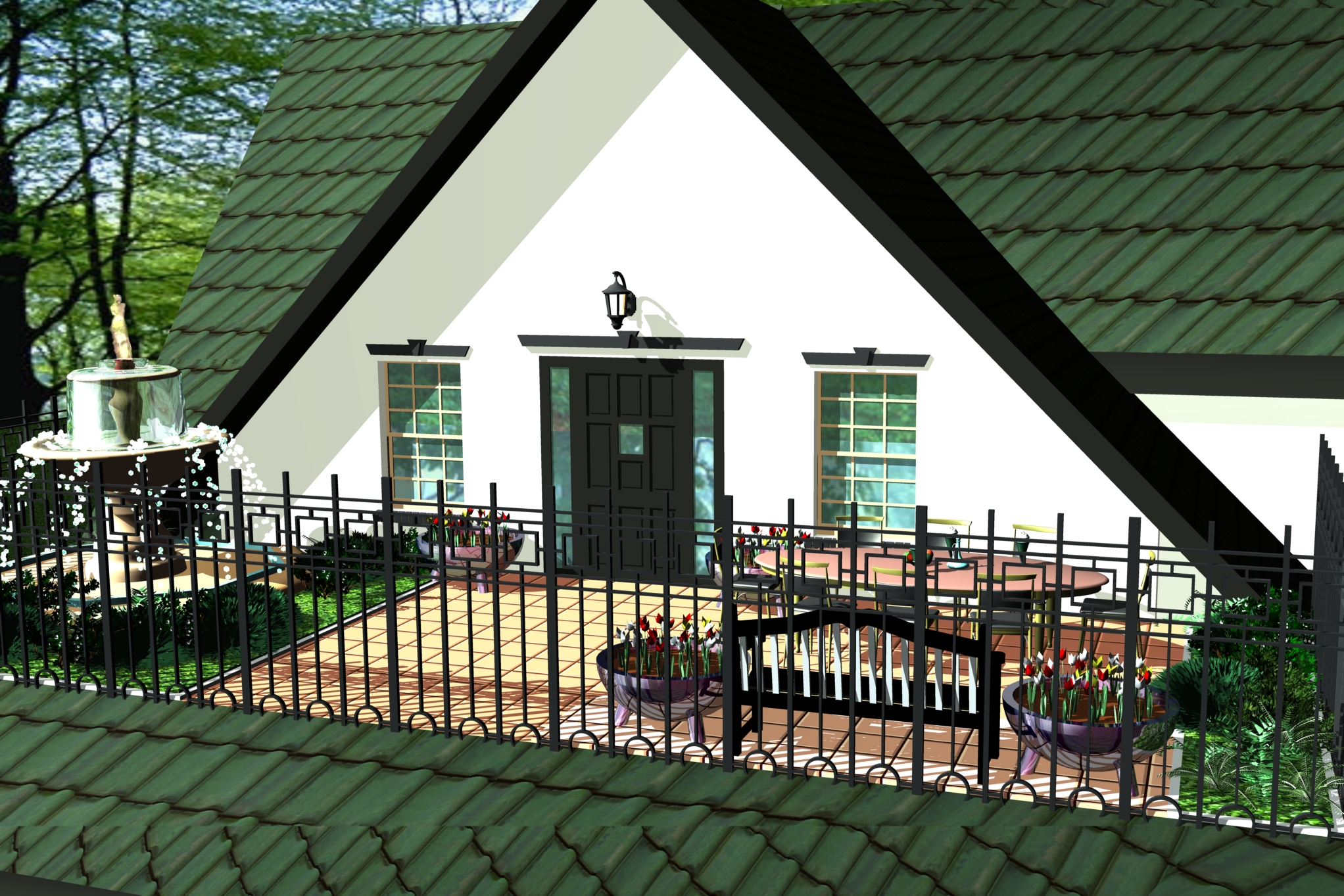 Визуализация коттеджа