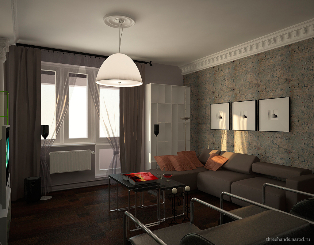 дизайн 1-комнатной квартиры