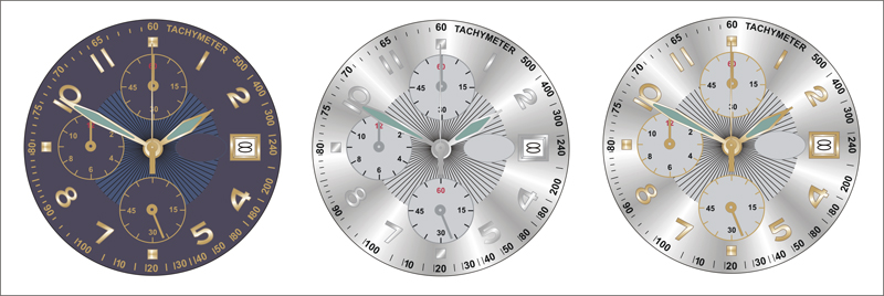 Отрисовка циферблатов