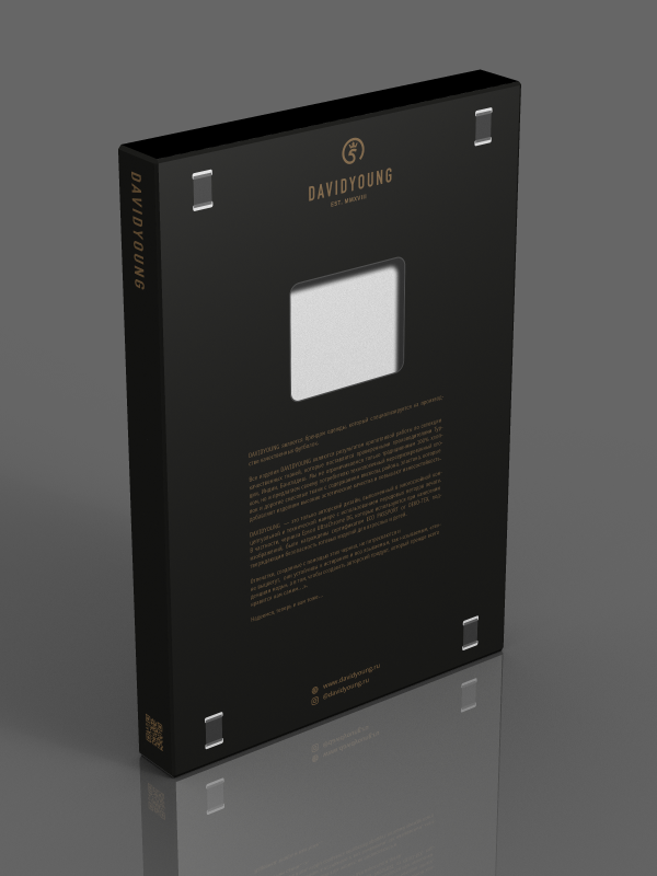 Упаковка для футболки. Вариант оборот