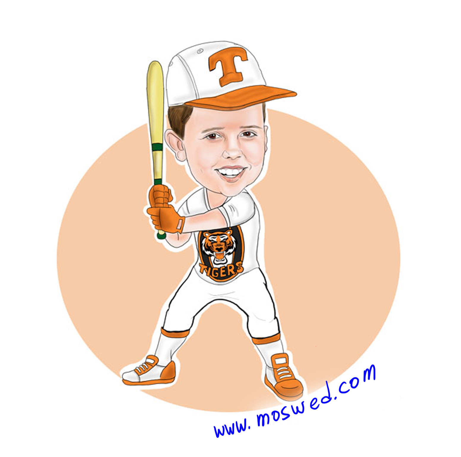 шарж на мальчика