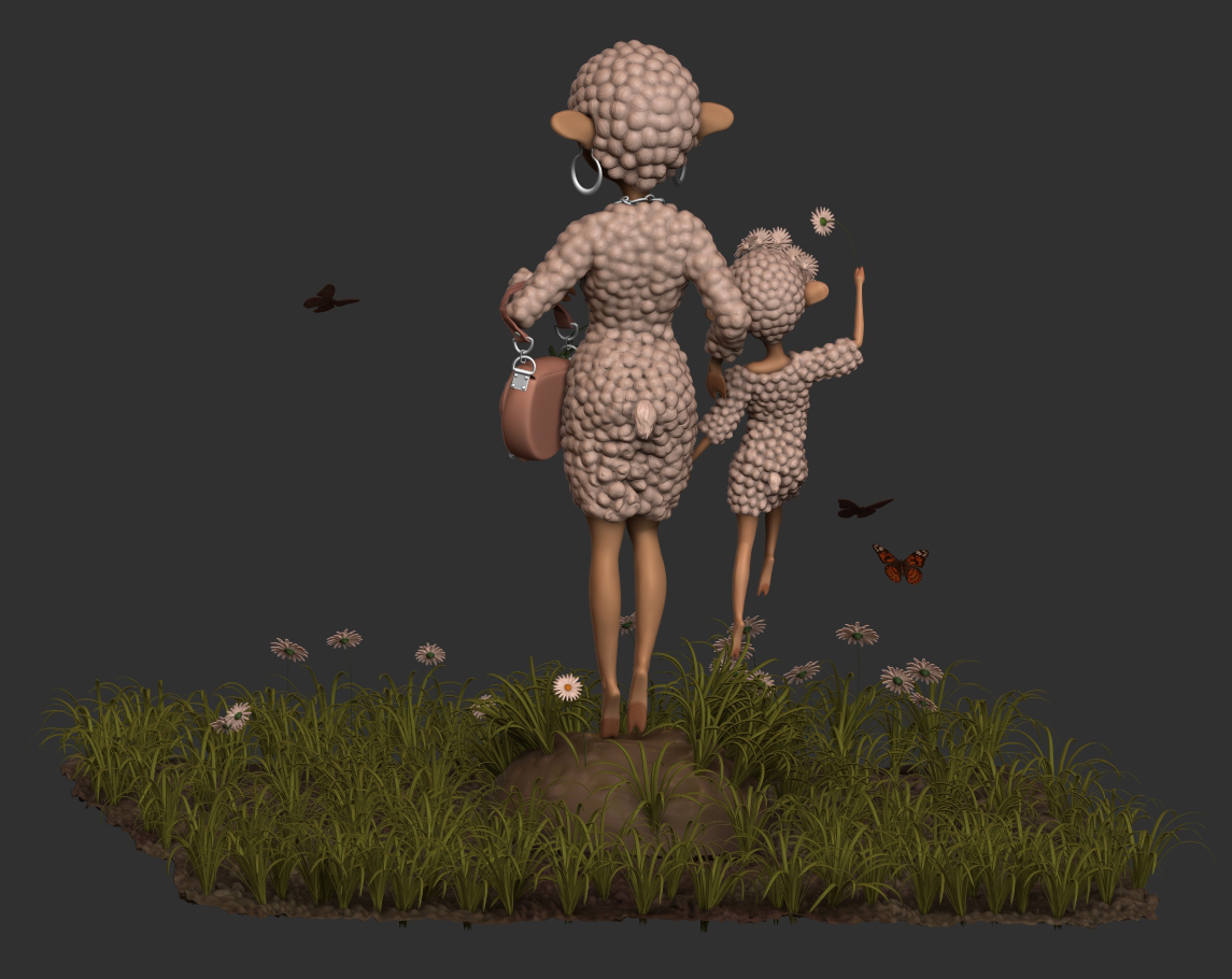 моделирование персонажей "Год овцы"_12